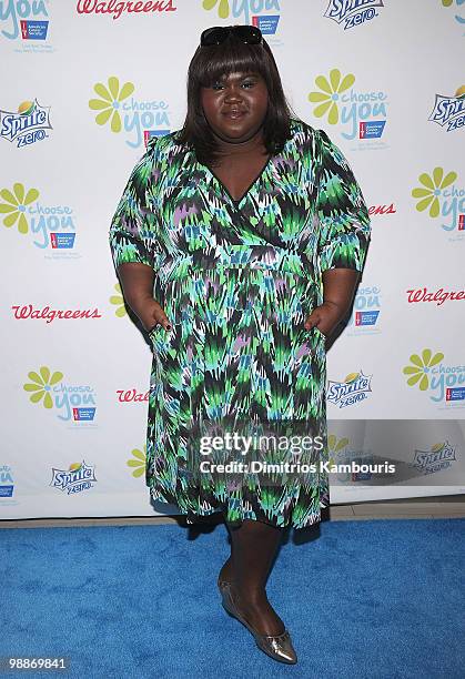 Gabourey Sidibe attends the American Cancer Society's Choose You launch luncheon the at Cafe SFA - Saks Fifth Avenue on May 5, 2010 in New York City.