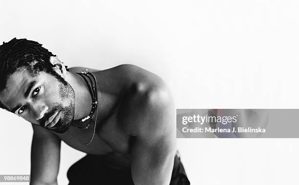 Singer Eric Benet poses at a portrait session for Vibe Magazine in 2006.