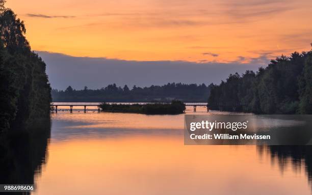 old moon's sunrise - william moon stock pictures, royalty-free photos & images