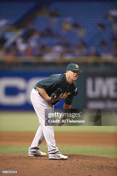 Oakland Athletics Brad Kilby during game vs Tampa Bay Rays. St. Petersburg, FL 4/28/2010 CREDIT: Al Tielemans