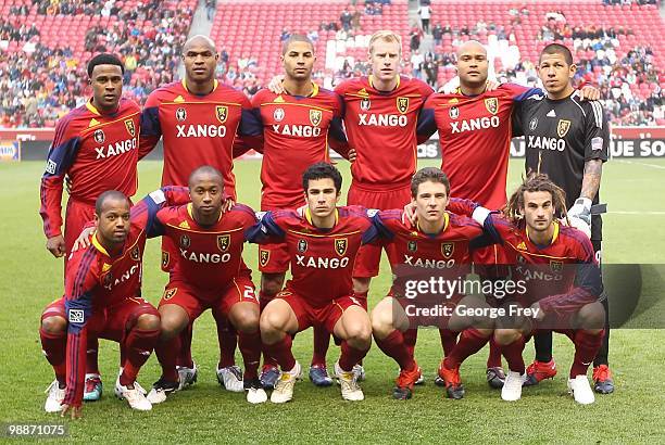Real Salt Lake team poses for a picture before their game with Toronto FC at Rio Tinto Stadium on May 1, 2010 in Sandy, Utah. Real Salt Lake defeated...