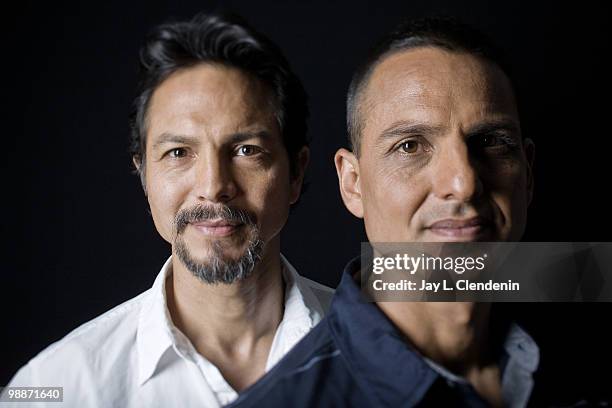 Actor Benjamin Bratt is photographed with his brother, directorPeter Bratt for the Los Angeles Times at the Andaz hotel on March 22 West Hollywood,...