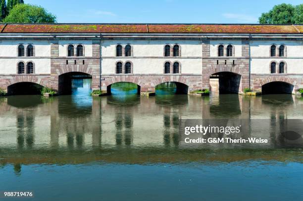 barrage vauban, strasbourg, alsace, bas-rhin department, france, europe - therin weise stock pictures, royalty-free photos & images