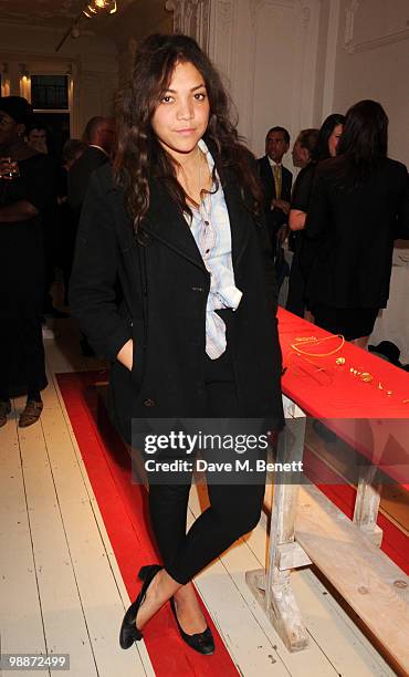 Miquita Oliver attends the launch of the Nuba Collection at Wright & Teague on May 5, 2010 in London, England.
