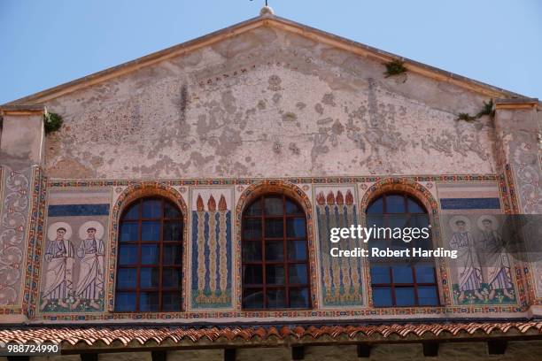 euphrasian basilica, unesco world heritage site, porec, istra peninsula, croatia, europe - croatian culture stock pictures, royalty-free photos & images