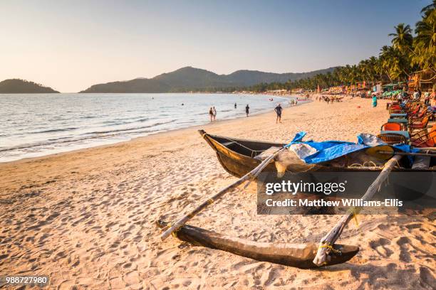 palolem beach, goa, india, asia - palolem beach stock pictures, royalty-free photos & images