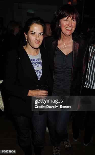 Tracey Emin and Janet Street-Porter attend Carl Freedman party celebrating 10 years of Counter Editions Publishing at the Rivington Grill on May 5,...