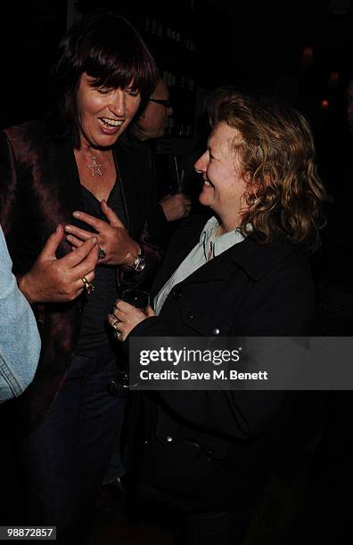 Janet Street-Porter and Rachel Whiteread attend Carl Freedman party celebrating 10 years of Counter Editions Publishing at the Rivington Grill on May...