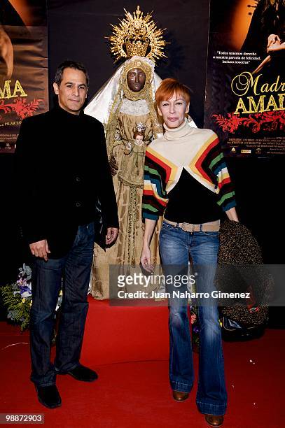 Spanish actor Jose Cabrero and spanish actress Elisa Matilla attend 'Madre Amadisima' premiere at Paz cinema on May 5, 2010 in Madrid, Spain.