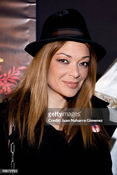 Spanish actress Lucia Hoyos attends 'Madre Amadisima' premiere at Paz cinema on May 5, 2010 in Madrid, Spain.