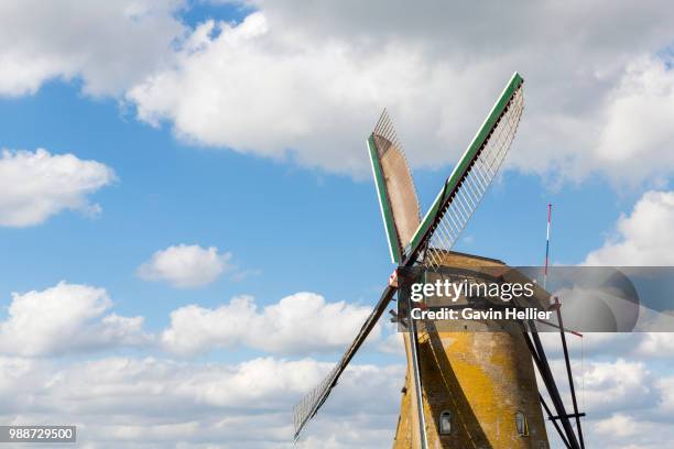 windmill, kinderdijk, unesco world heritage site, netherlands, europe - gavin hellier 個照片及圖片檔