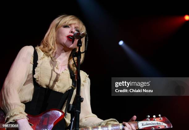 Courtney Love of Hole performs at Brixton Academy on May 5, 2010 in London, England.