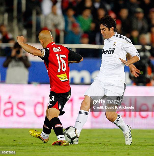 Kaka of Real Madrid in action during the La Liga match between Mallorca and Real Madrid at Ono Estadi on May 5, 2010 in Mallorca, Spain.