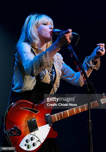 Courtney Love of Hole performs at Brixton Academy on May 5, 2010 in London, England.