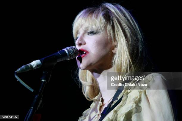Courtney Love of Hole performs at Brixton Academy on May 5, 2010 in London, England.