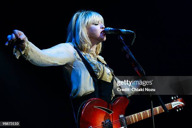 Courtney Love of Hole performs at Brixton Academy on May 5, 2010 in London, England.