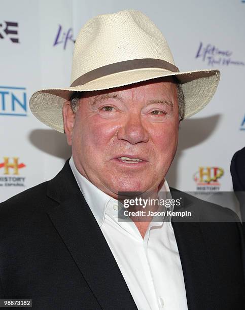 Actor William Shatner attends the 2010 A&E Upfront at the IAC Building on May 5, 2010 in New York City.