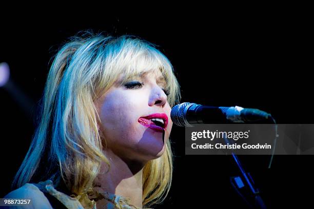 Courtney Love of Hole performs on stage at O2 Brixton Academy on May 5, 2010 in London, England.