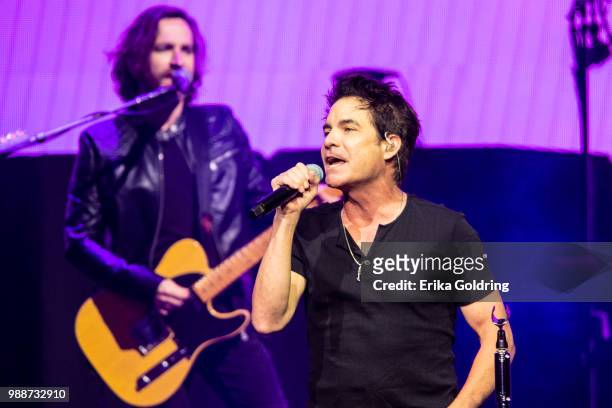 Patrick Monahan of Train performs at Smoothie King Center on June 28, 2018 in New Orleans, Louisiana.