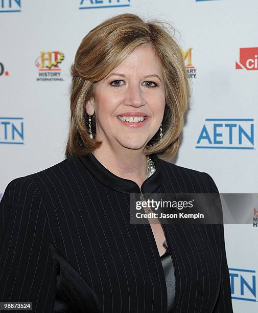 President & CEO of A&E Television Abbe Raven attends the 2010 A&E Upfront at the IAC Building on May 5, 2010 in New York City.