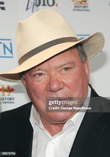 Actor William Shatner attends the 2010 A&E Upfront at the IAC Building on May 5, 2010 in New York City.