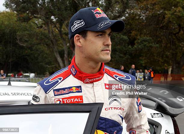 Dani Sordo of Spain during the WRC Rally of New Zealand Shakedown at the Auckland Domain on May 6, 2010 in Auckland, New Zealand.