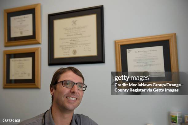 Dr. Bob Sears is seen at the Dr. Sears Pediatrics & Family Medicine office in Capistrano Beach, CA on October 30, 2013. Sears recommends patients get...