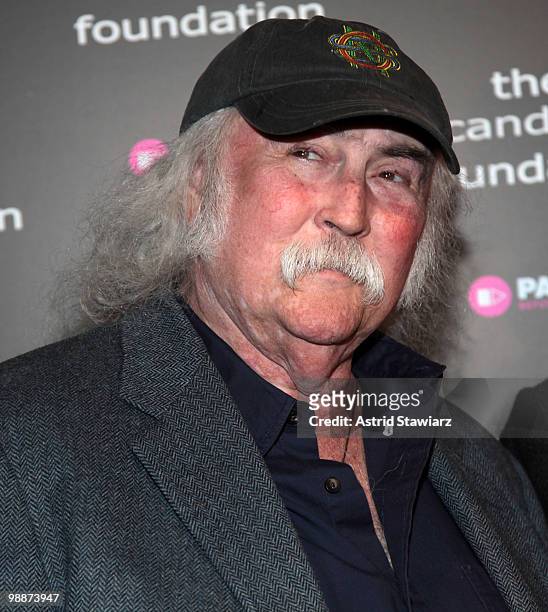 Musician David Crosby of Crosby, Stills & Nash attend The Candie's Foundation Event To Prevent at Cipriani 42nd Street on May 5, 2010 in New York...