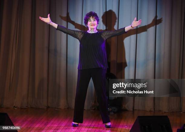 Chita Rivera performs at the Concert For America: Stand Up, Sing Out! at The Great Hall at Cooper Union on June 30, 2018 in New York City.