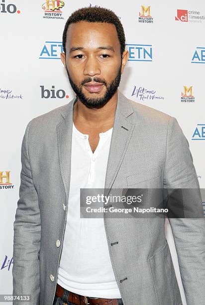 Singer and actor John Legend attends the 2010 A&E Upfront at the IAC Building on May 5, 2010 in New York City.