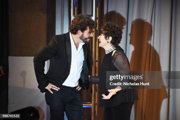 Juan Pablo Espinosa and Chita Rivera performs ar the Concert For America: Stand Up, Sing Out! at The Great Hall at Cooper Union on June 30, 2018 in...