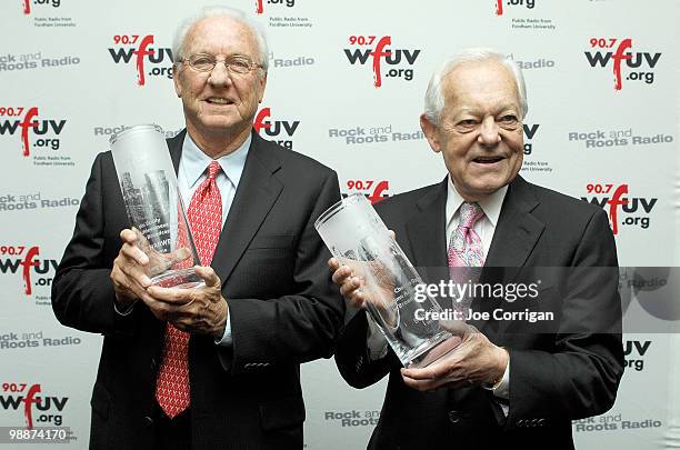 Hall of Famer Al Kaline and Emmy-Winning Journalist Bob Schieffer attend WFUV 90.7 FM's spring gala at Gotham Hall on May 5, 2010 in New York City.