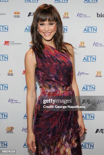 Model Kalyn Hemphill attends the 2010 A&E Upfront at the IAC Building on May 5, 2010 in New York City.