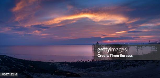 clevedon pier - clevedon pier stockfoto's en -beelden