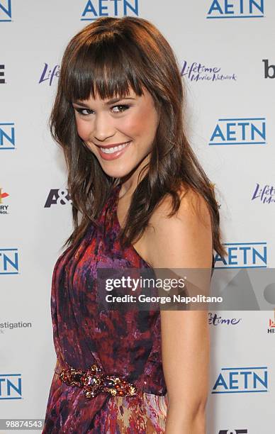 Model Kalyn Hemphill attends the 2010 A&E Upfront at the IAC Building on May 5, 2010 in New York City.