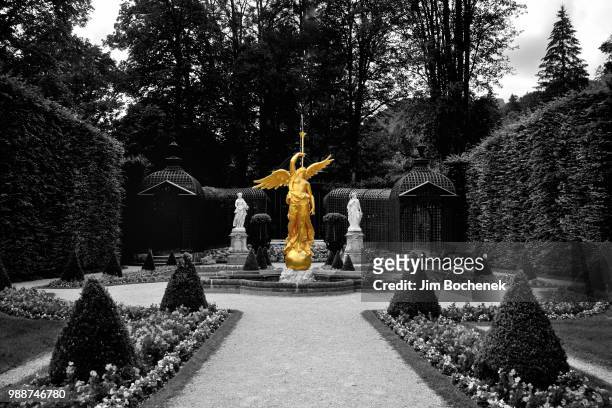 goddess fama - evergreen cemetery stock pictures, royalty-free photos & images