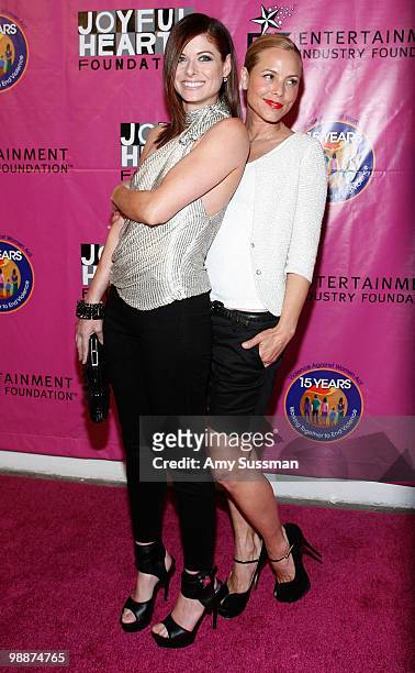 Actresses Debra Messing and Maria Bello attend the 2010 Joyful Heart Foundation Gala at Skylight SOHO on May 5, 2010 in New York City.