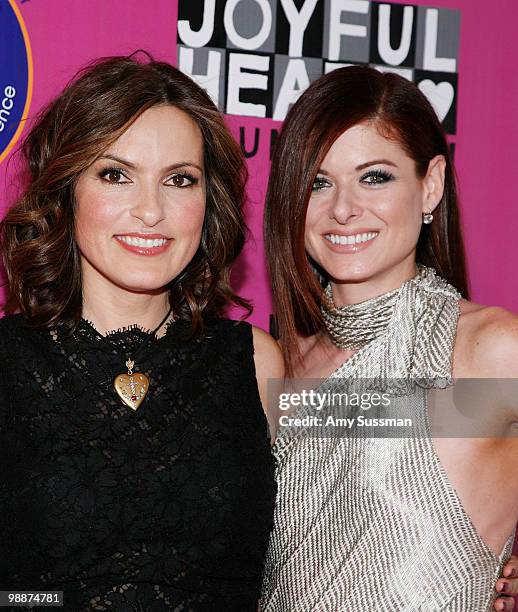 Actresses Mariska Hargitay and Debra Messing attend the 2010 Joyful Heart Foundation Gala at Skylight SOHO on May 5, 2010 in New York City.