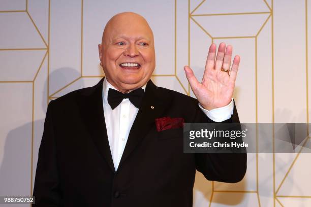 Bert Newton poses for the award forHall of Fame at the 60th Annual Logie Awards at The Star Gold Coast on July 1, 2018 in Gold Coast, Australia.