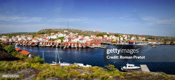 swedish fishing village - roman pretot stock pictures, royalty-free photos & images