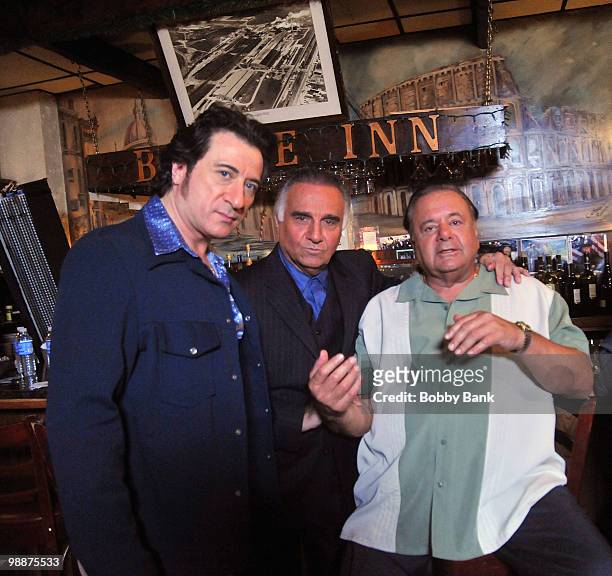 Federico Castelluccio,Tony Lo Bianco and Paul Sorvino on location for "Lily of the Feast" on May 5, 2010 in Jersey City, New Jersey.