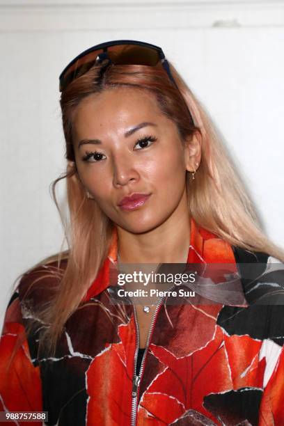 Tina Leung attends the Acne Studios : Front Row - Paris Fashion Week - Womenswear Spring Summer 2019 show part of Paris Fashion Week on July 1, 2018...