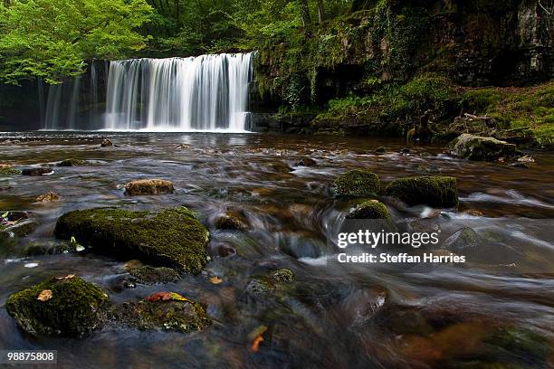 sgwd ddwli falls in neath - neath stock pictures, royalty-free photos & images