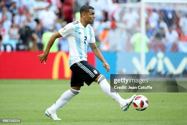 Gabriel Mercado of Argentina during the 2018 FIFA World Cup Russia Round of 16 match between France and Argentina at Kazan Arena on June 30, 2018 in...