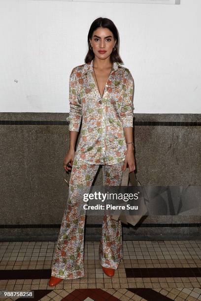 Camila Coelho attends the Acne Studios : Front Row - Paris Fashion Week - Womenswear Spring Summer 2019 show part of Paris Fashion Week on July 1,...