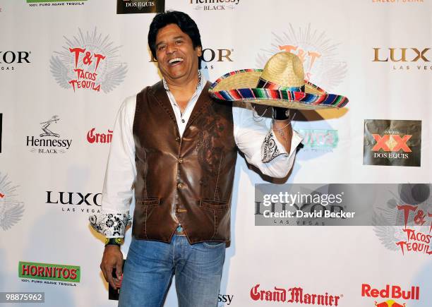 Actor Erik Estrada arrives at the 12-Hour Cinco de Mayo Fiesta at Tacos & Tequila at The Luxor Resort & Casino on May 5, 2010 in Las Vegas, Nevada.