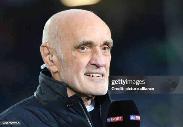 The president of club Hannover 96, Martin Kind, in the Arena ahead of the German Bundesliga soccer match between Hannover 96 and 1899 Hoffenheim in...