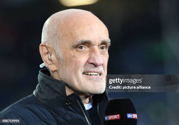 The president of club Hannover 96, Martin Kind, in the Arena ahead of the German Bundesliga soccer match between Hannover 96 and 1899 Hoffenheim in...