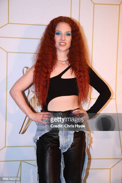 Jess Glynne poses at the 60th Annual Logie Awards at The Star Gold Coast on July 1, 2018 in Gold Coast, Australia.