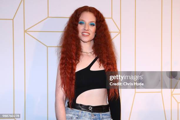 Jess Glynne poses at the 60th Annual Logie Awards at The Star Gold Coast on July 1, 2018 in Gold Coast, Australia.